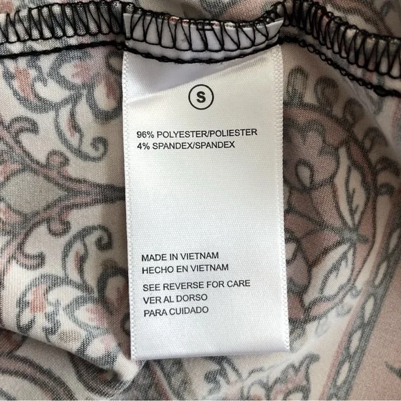 Shelby & Palmer Burgundy Floral Fit & Flare Midi Dress 3/4 Sleeve Women’s Small - Picture 8 of 9